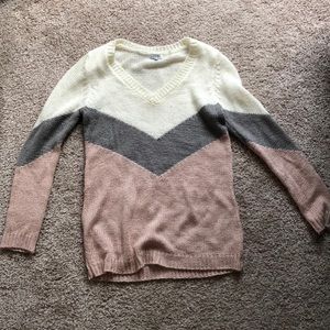 Color block sweater